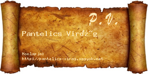 Pantelics Virág névjegykártya